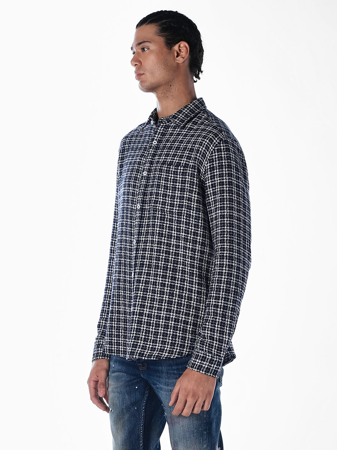 Check Patch Pocket Cotton Shirt