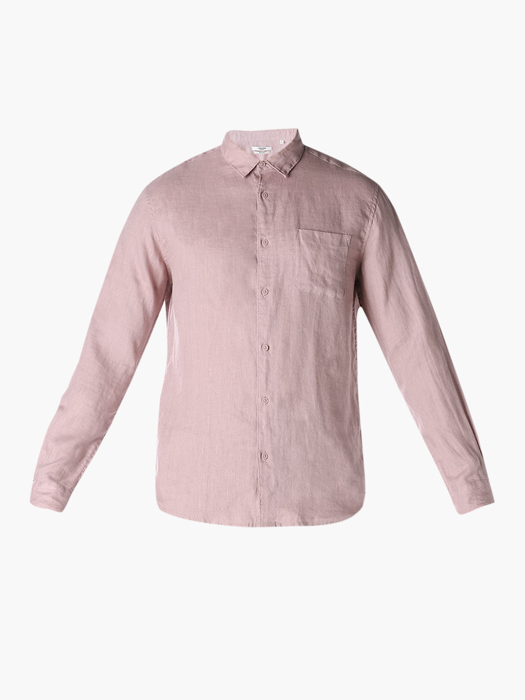Pink Linen Regular Fit Shirt
