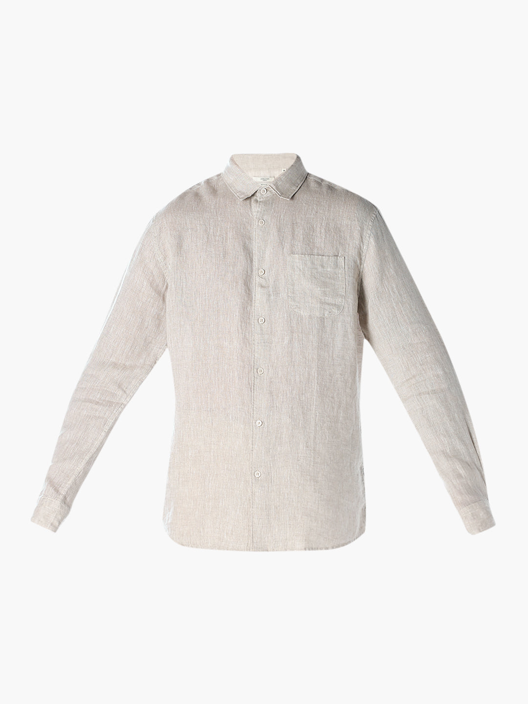 Off-White Linen Regular Fit Shirt