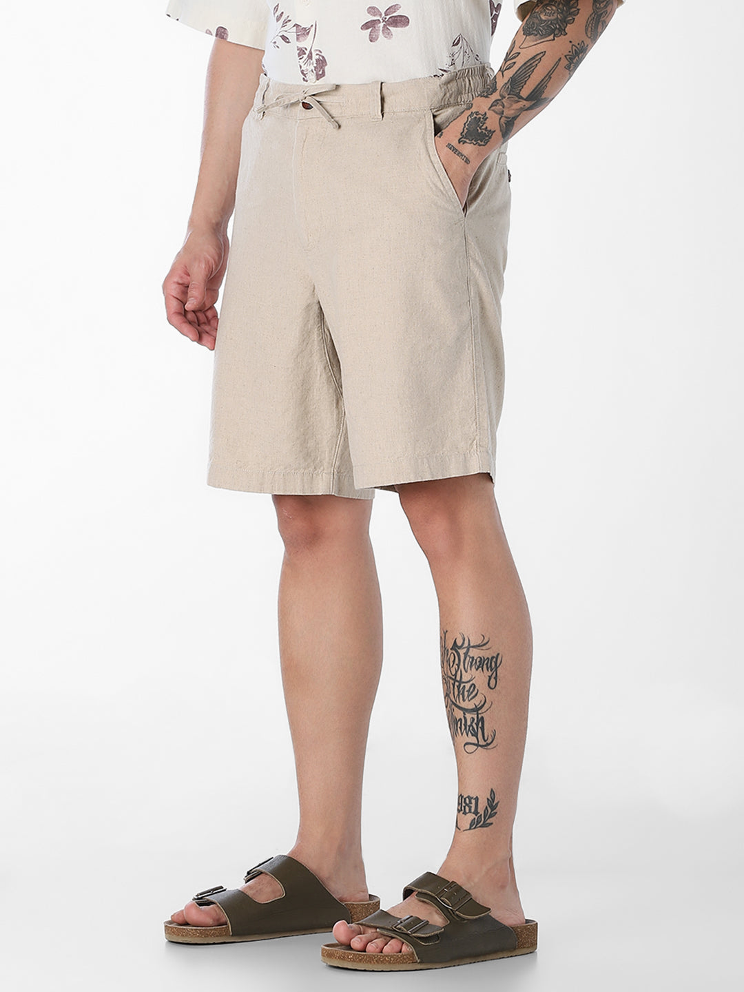 Linen Blend Chino Shorts
