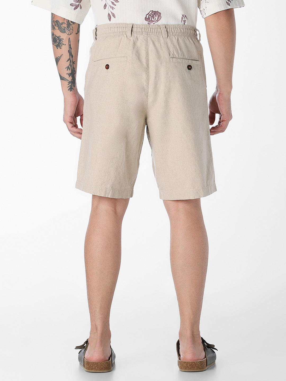 Linen Blend Chino Shorts