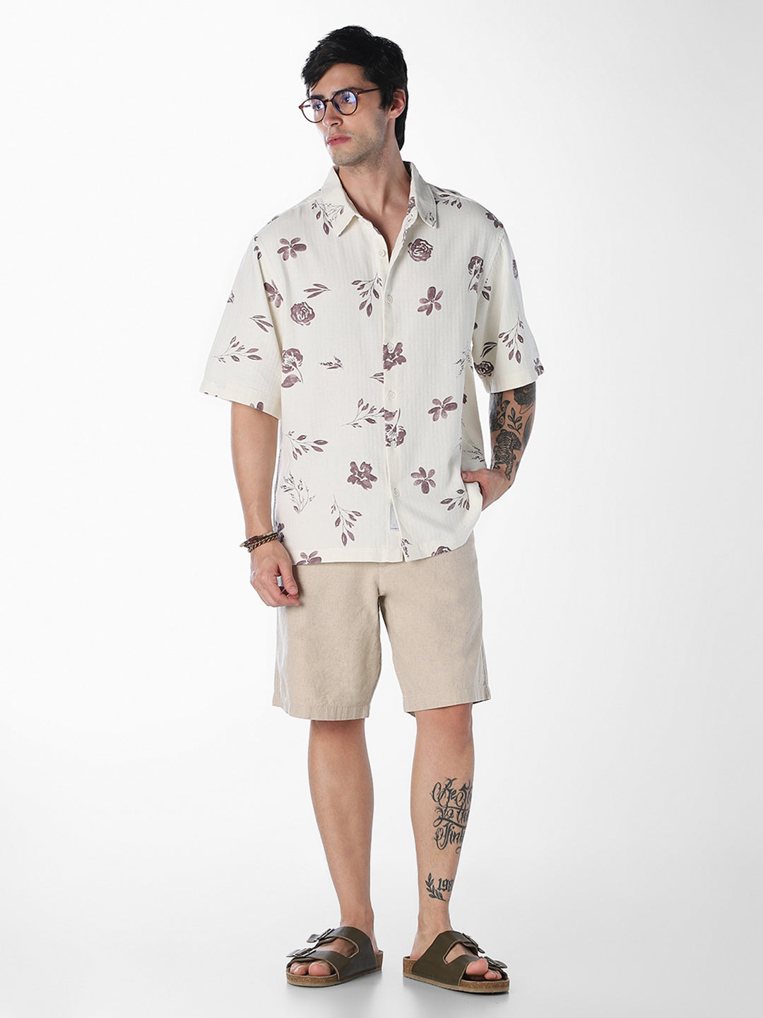 Linen Blend Chino Shorts