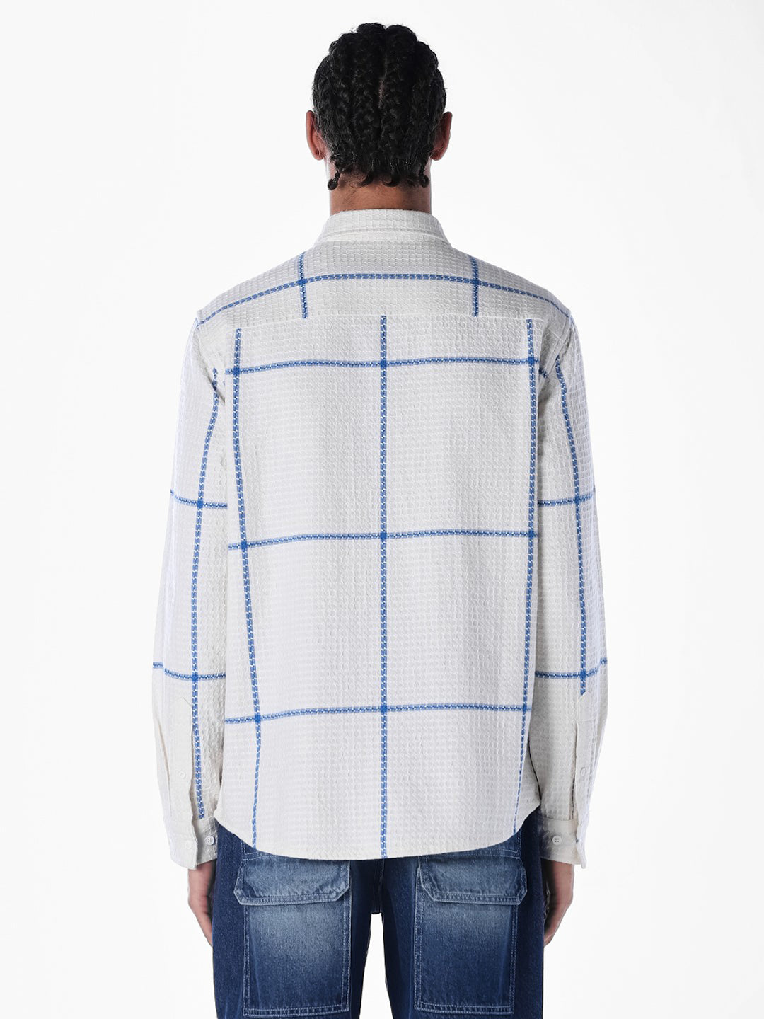 Textured Check Regular Fit Shirt
