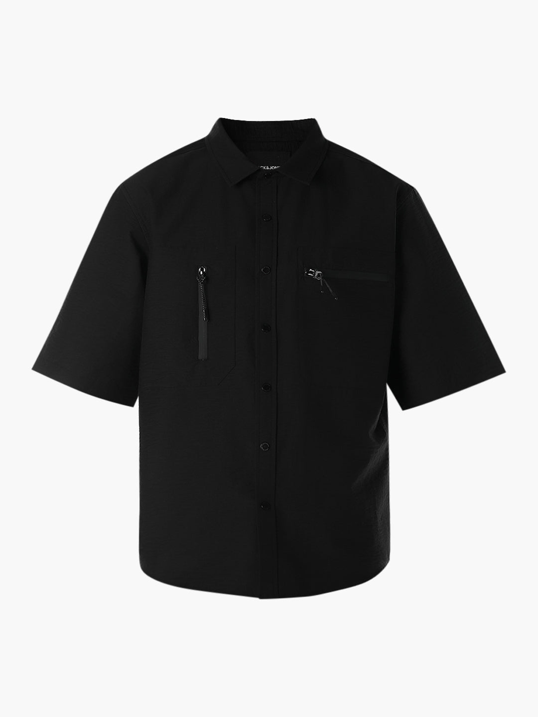 Black Utility Oversized Shirt