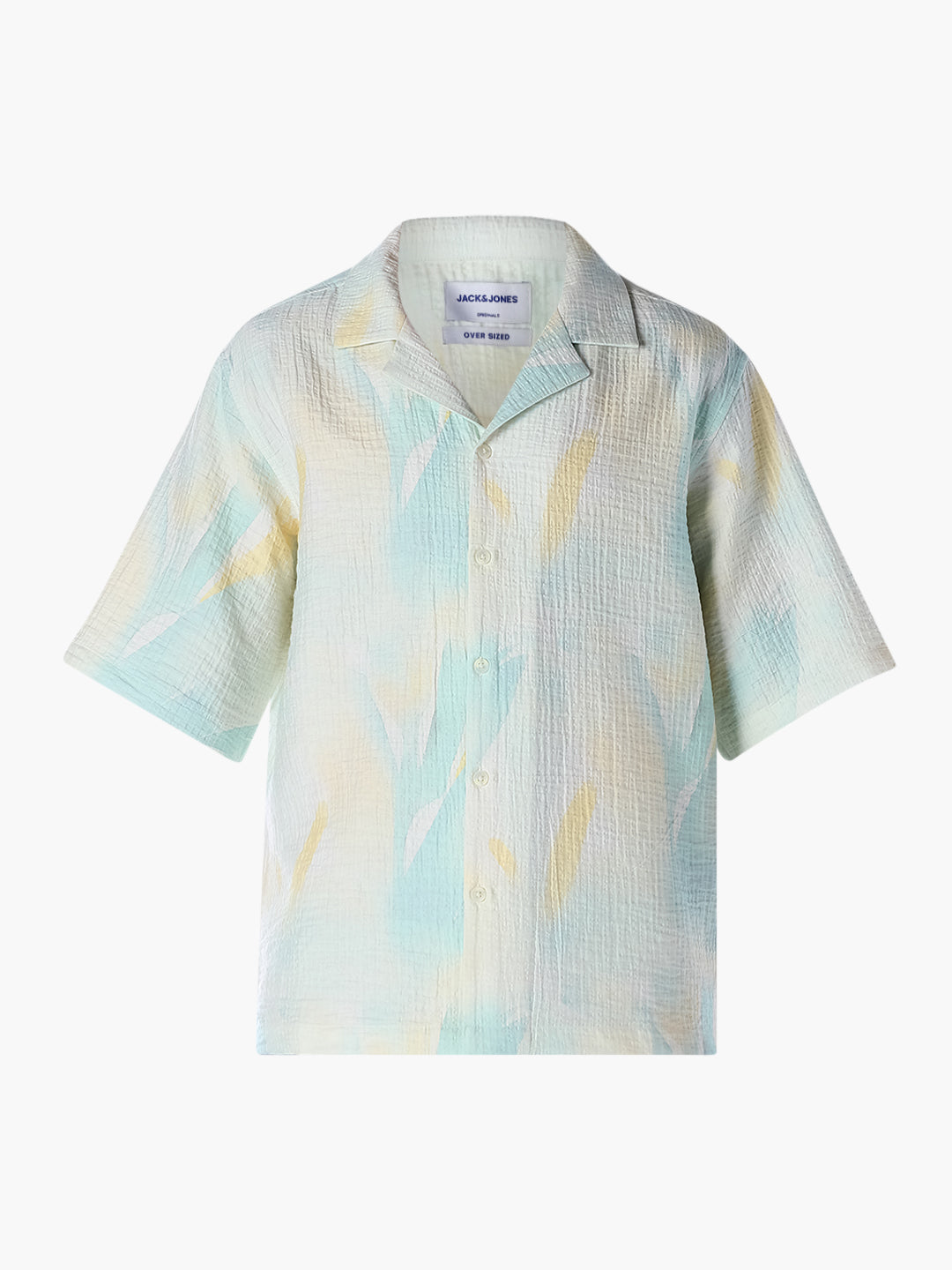 Tropical Print Oversized Shirt