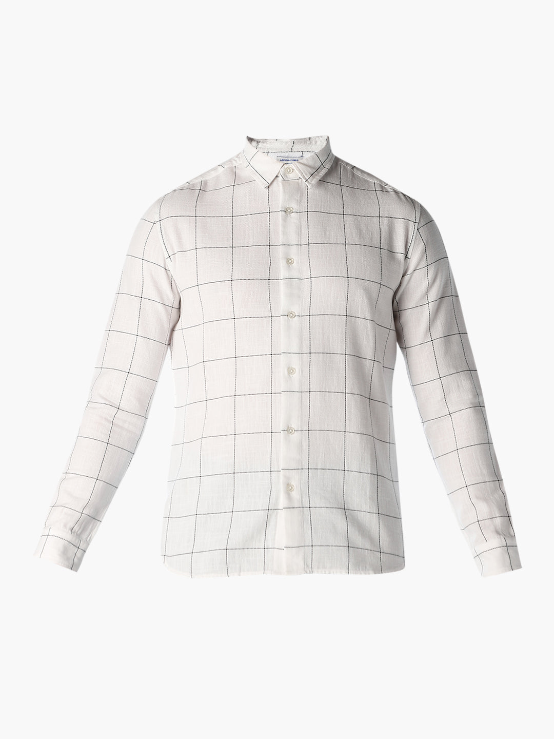 White Check Cotton Shirt