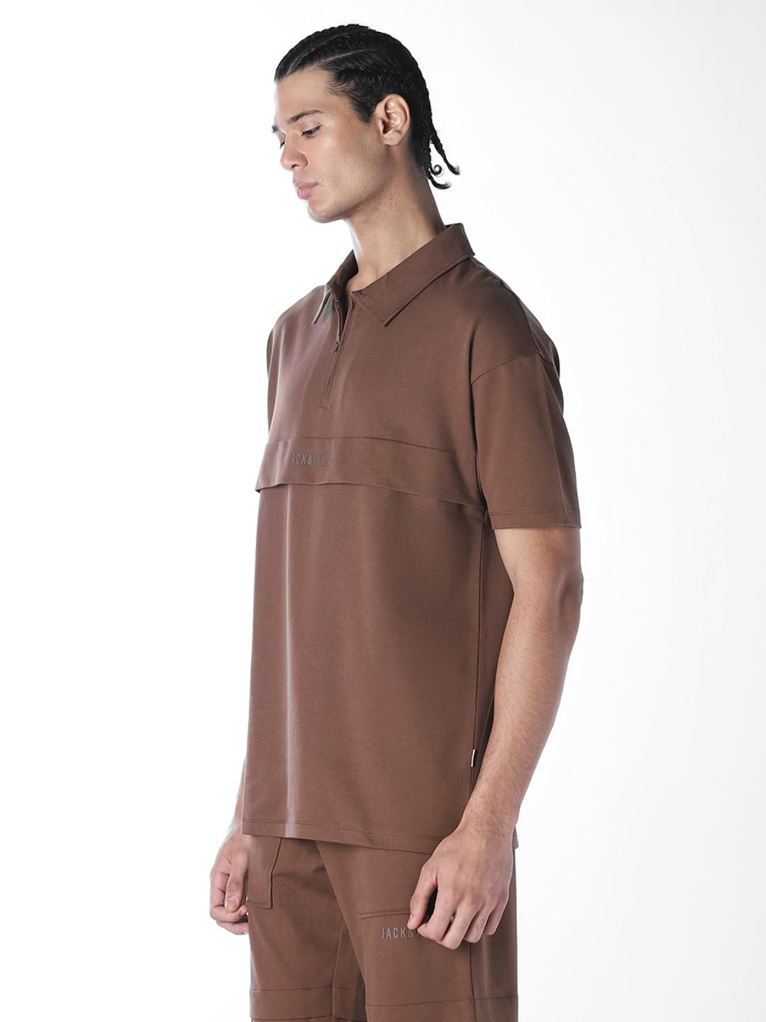 Cut & Sew Boxy Fit Polo