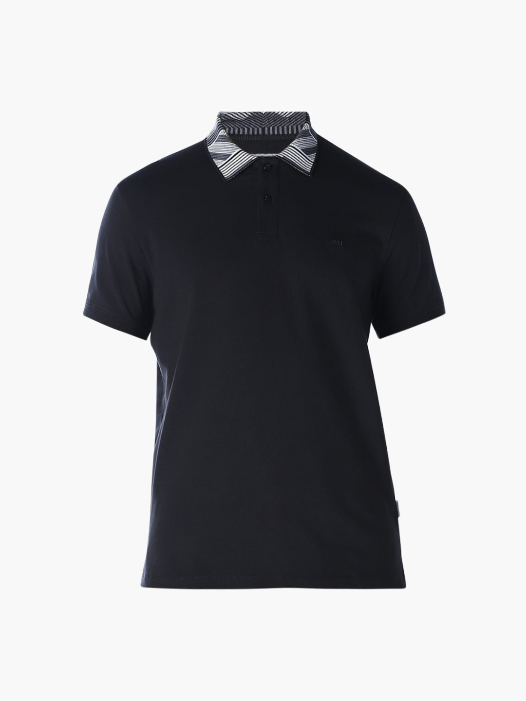 Contrast Collar Cotton Polo