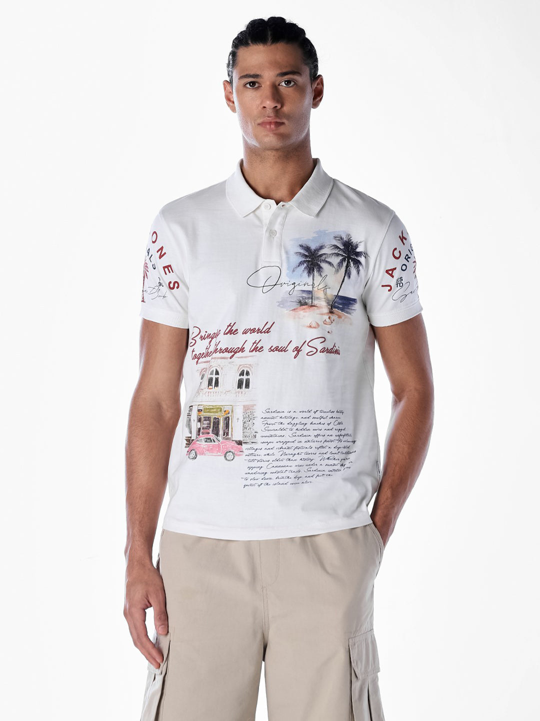 Printed Regular Fit Polo