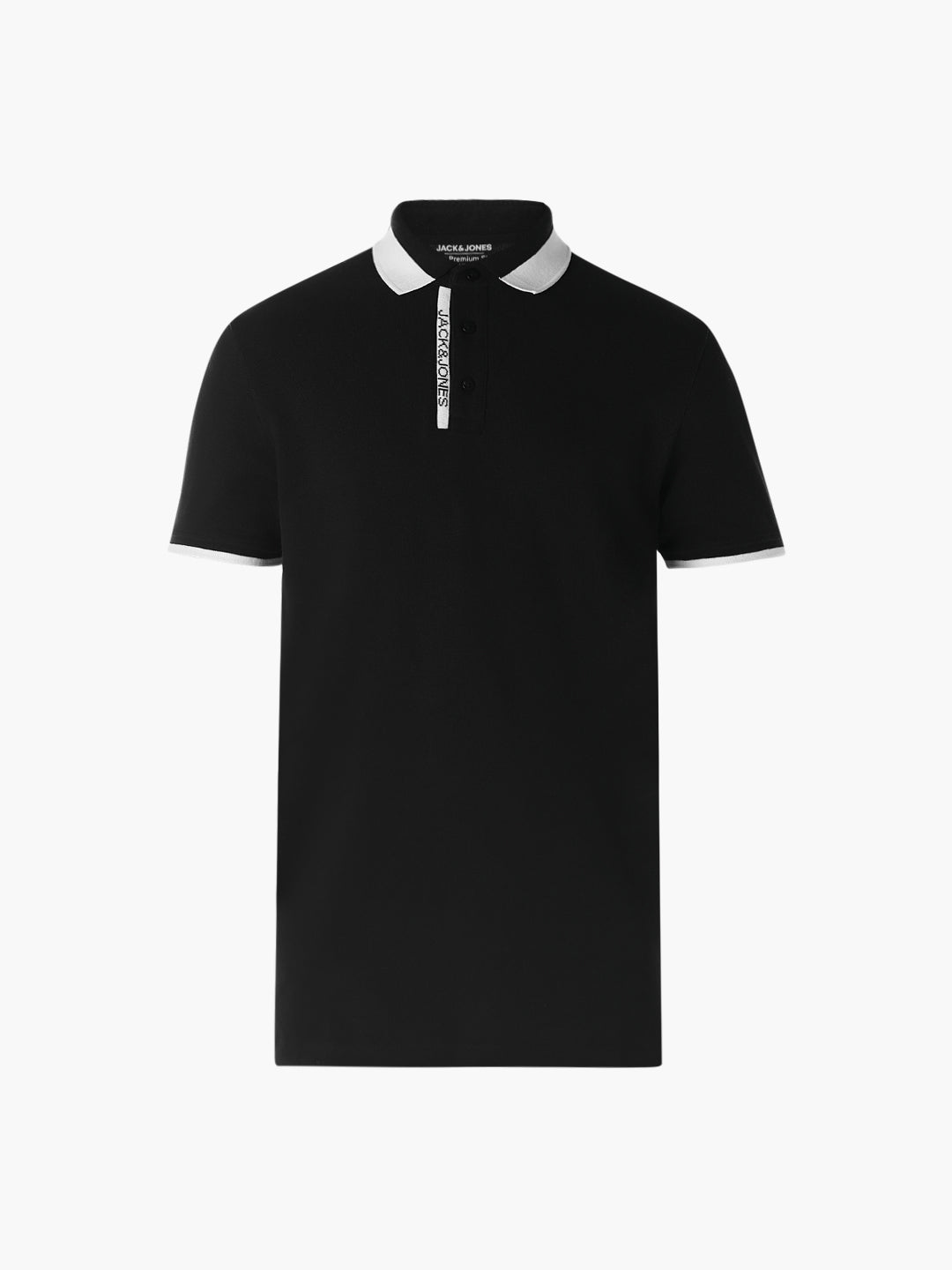 Jacquard Logo Print Cotton Polo