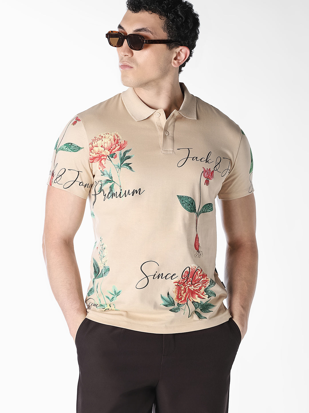 Printed Cotton Regular Fit Polo