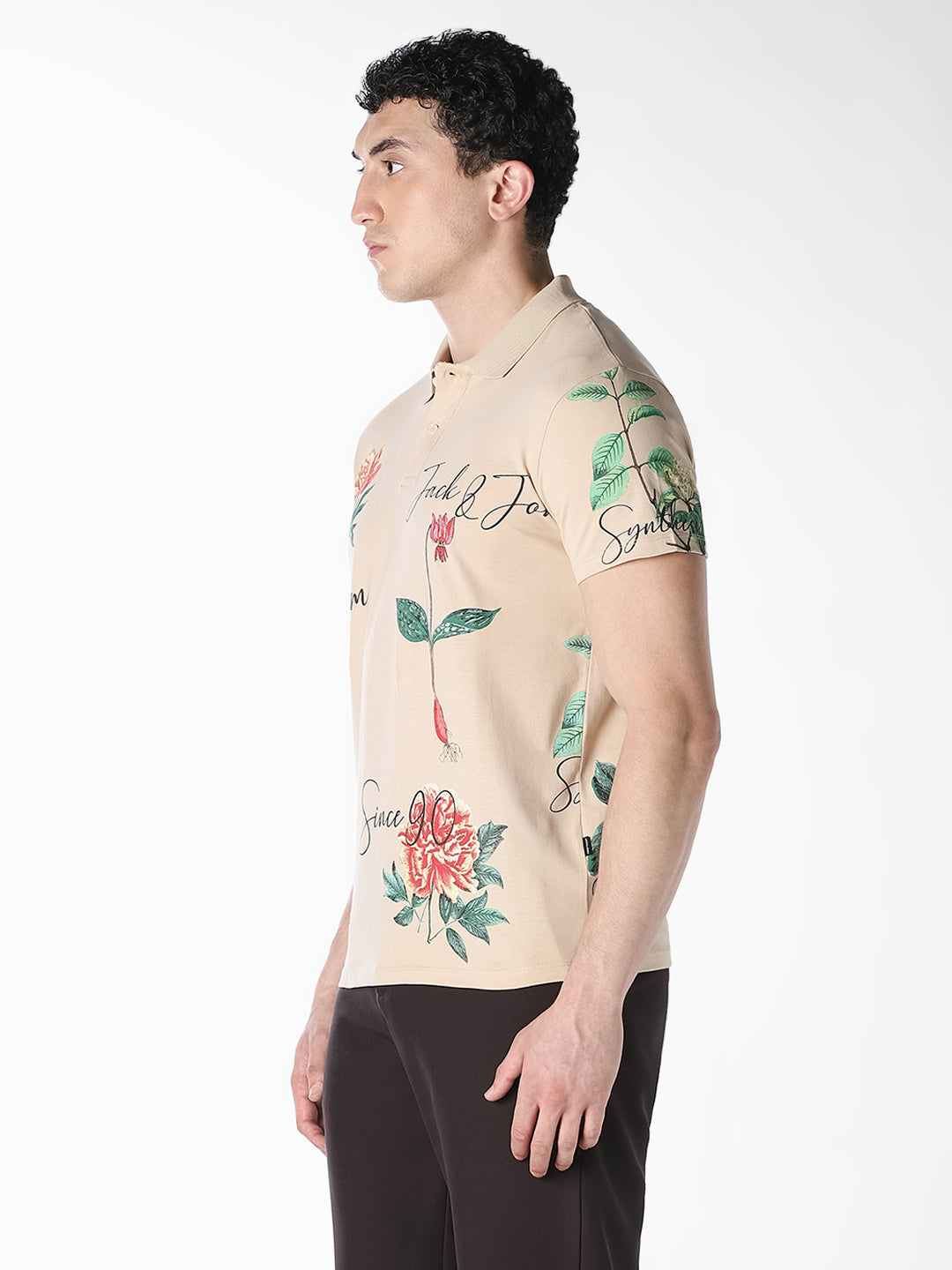 Printed Cotton Regular Fit Polo