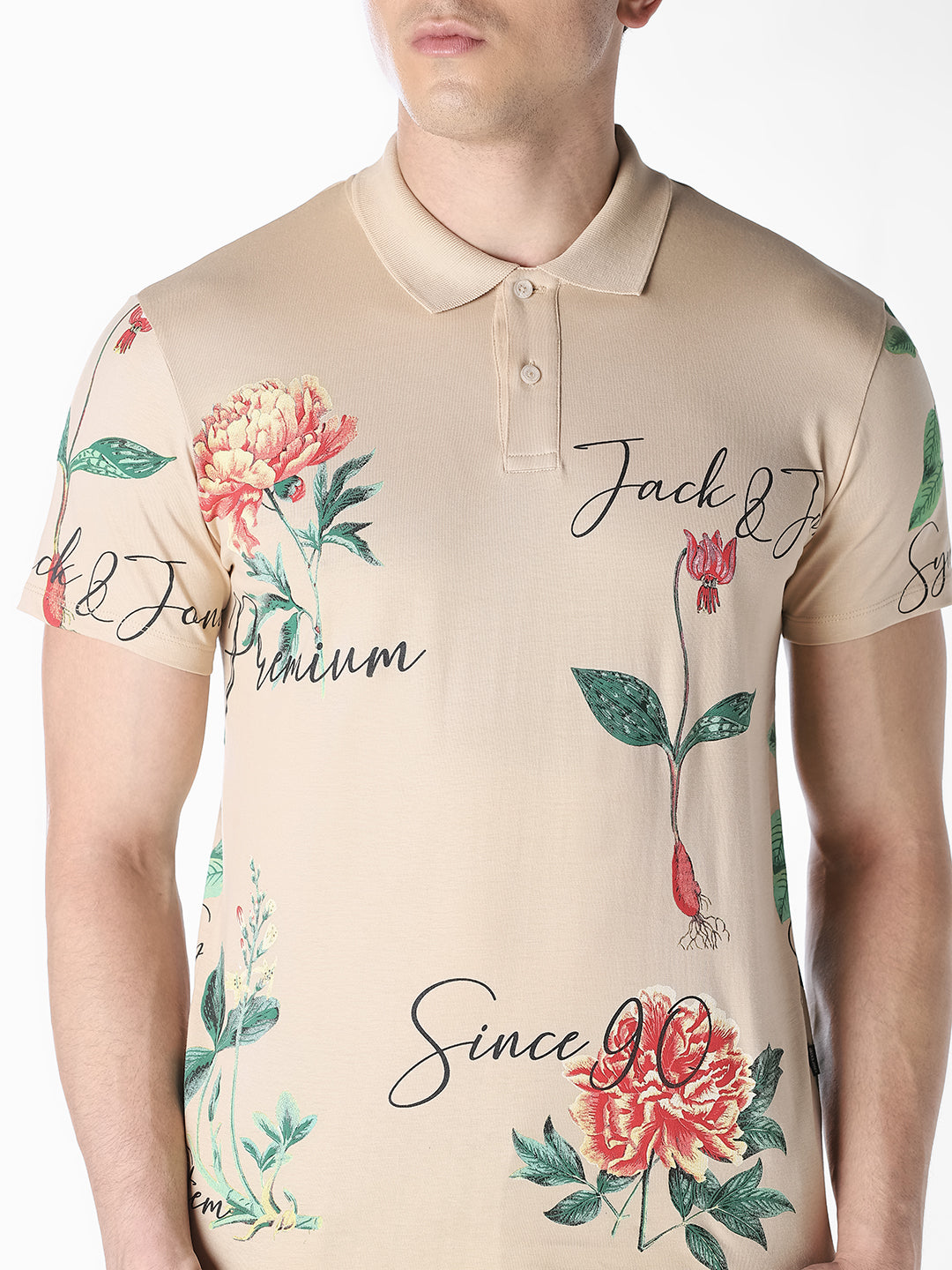 Printed Cotton Regular Fit Polo