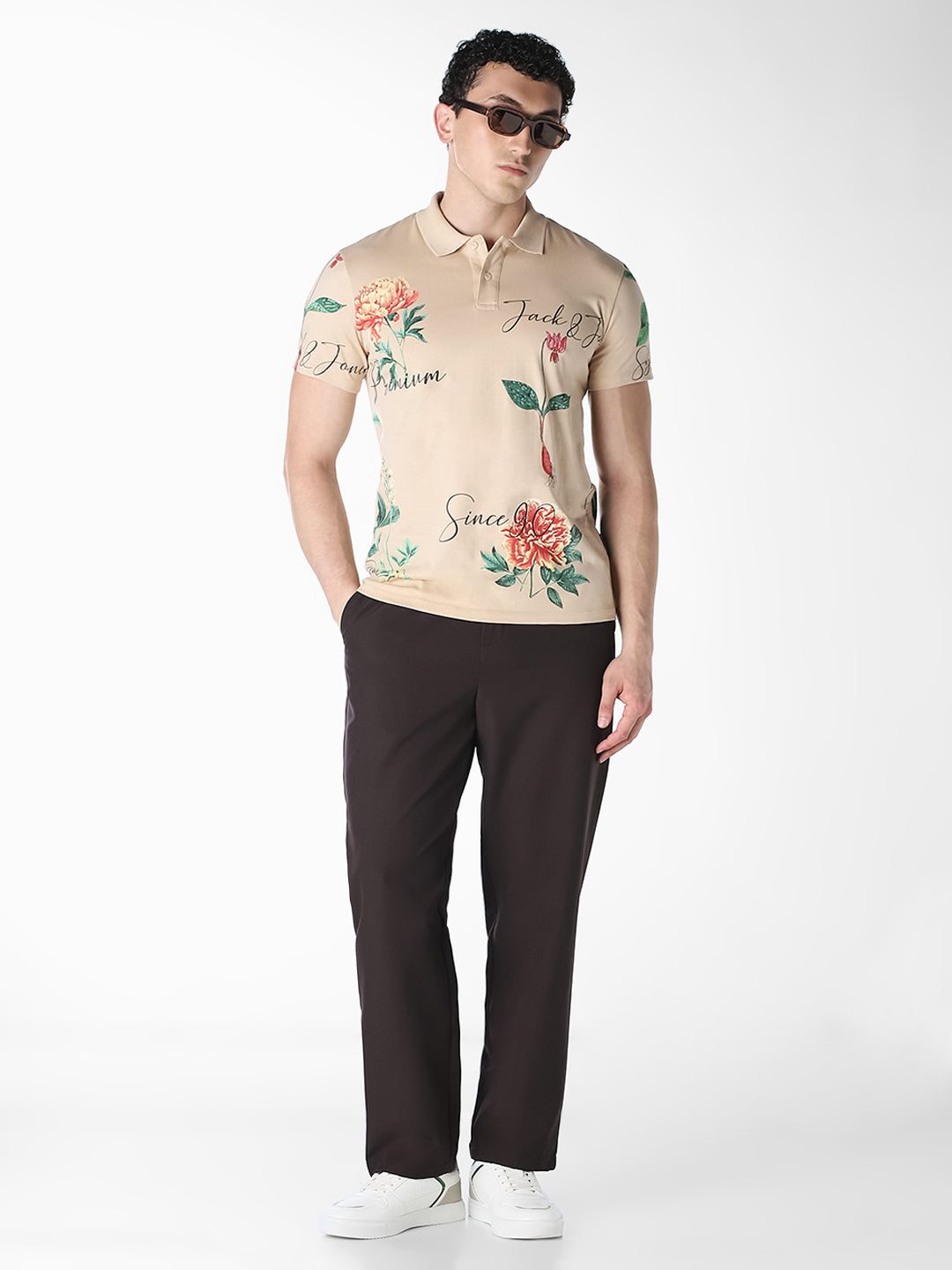 Printed Cotton Regular Fit Polo