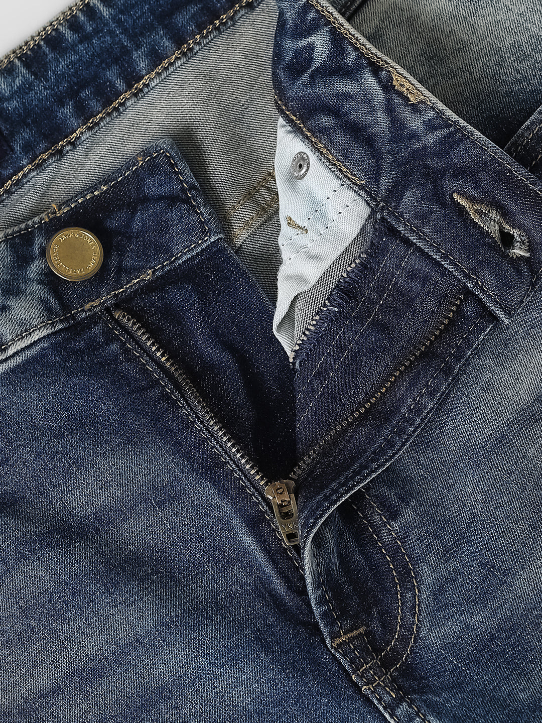 Heavily Washed Ben Skinny Fit Jeans