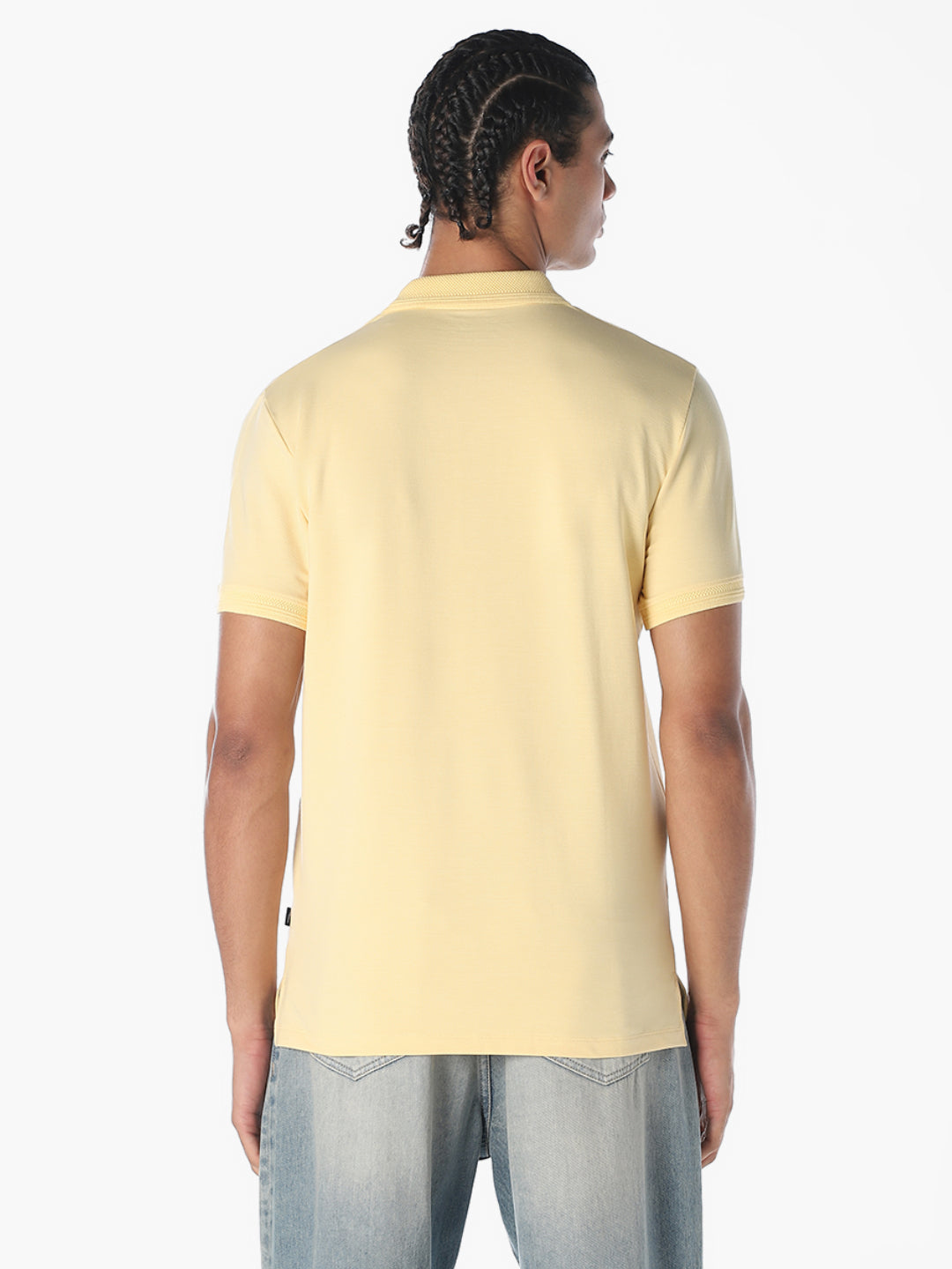 Light Yellow Cotton Polo