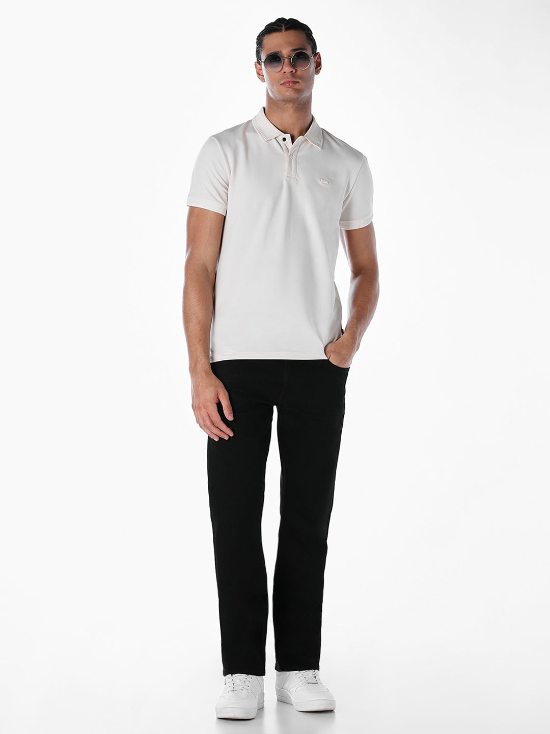 White Cotton Polo