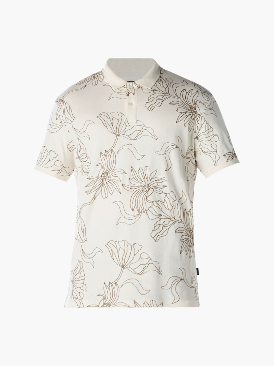 Floral Embroidered Polo