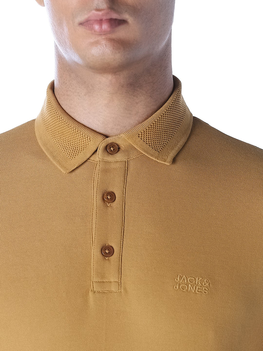 Knitted Logo Print Polo