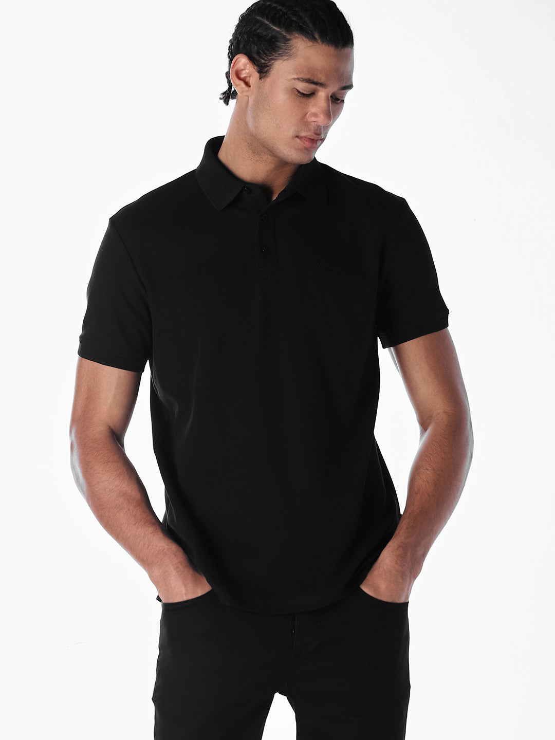 Black Regular Fit Polo