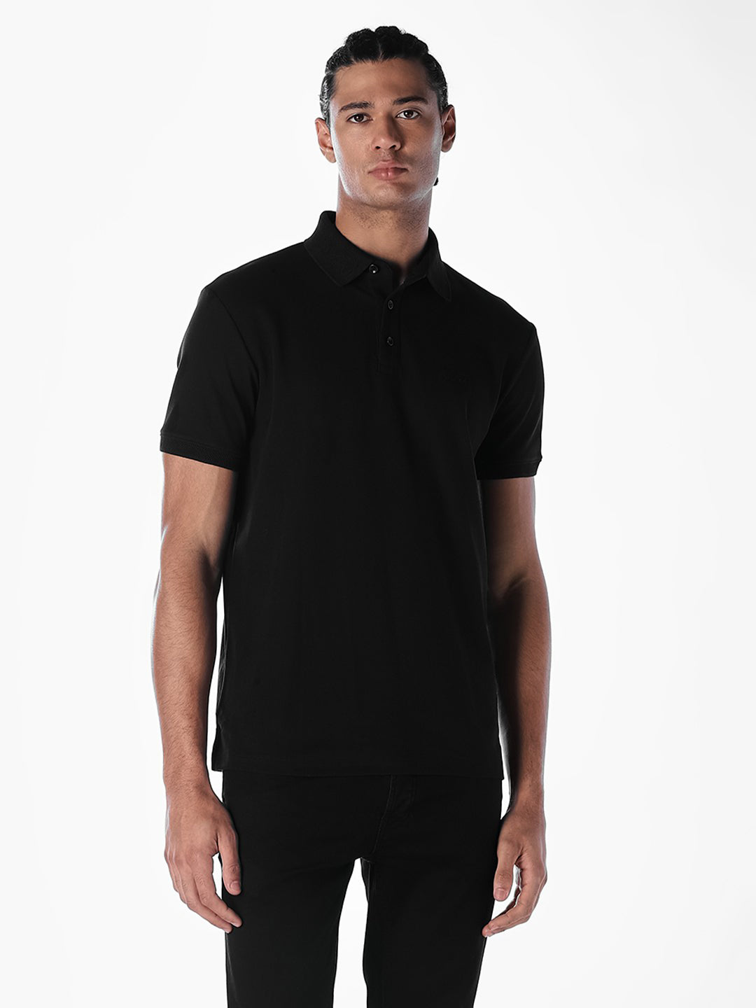 Black Regular Fit Polo