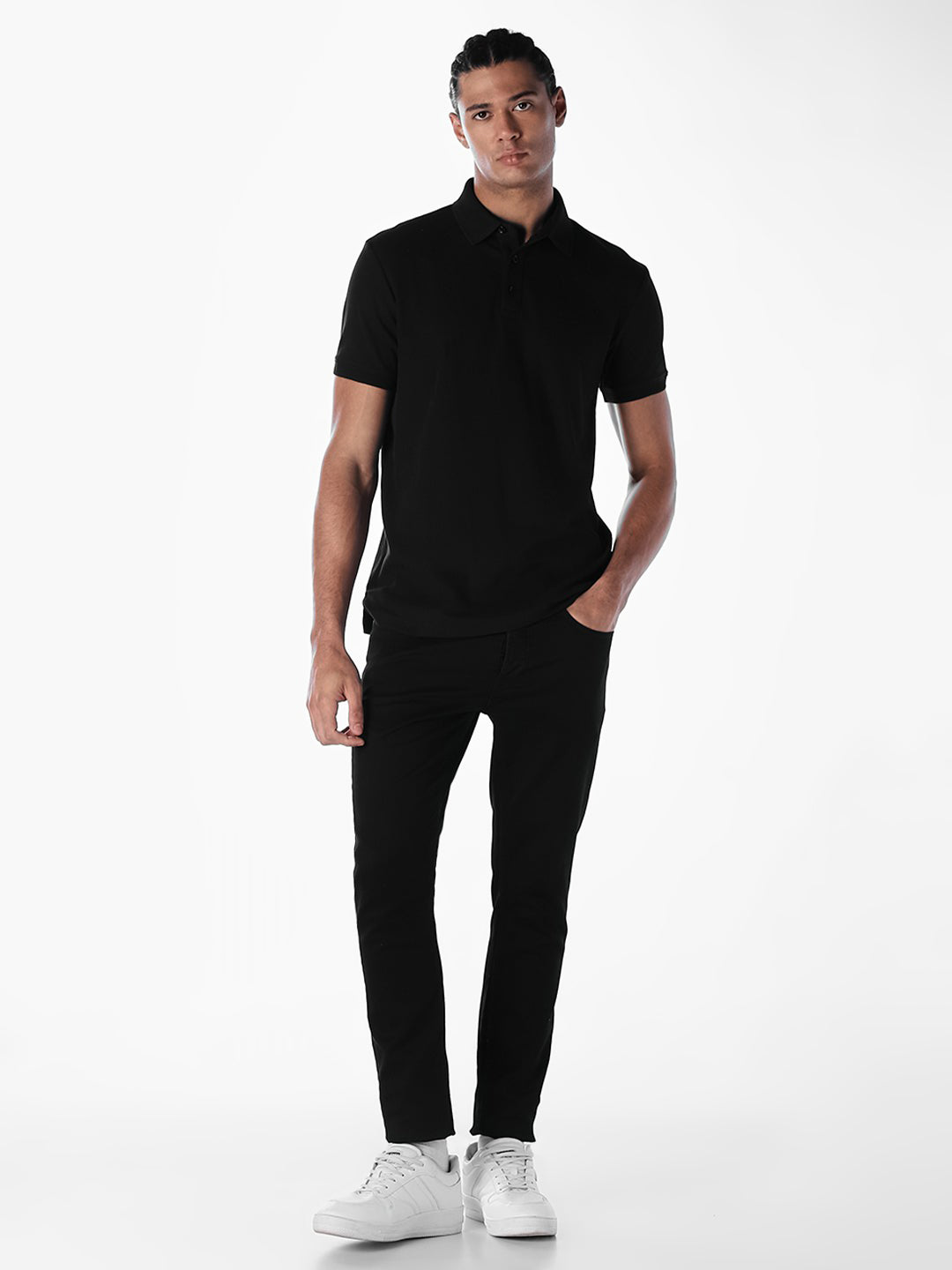 Black Regular Fit Polo