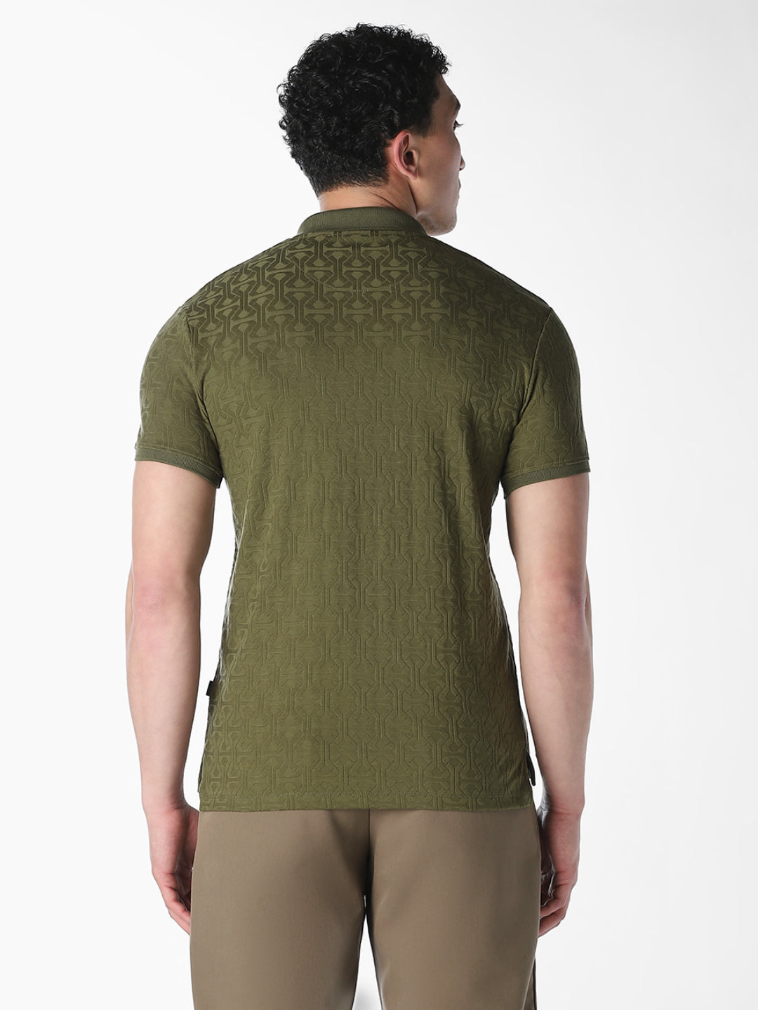 Jacquard Regular Fit Polo