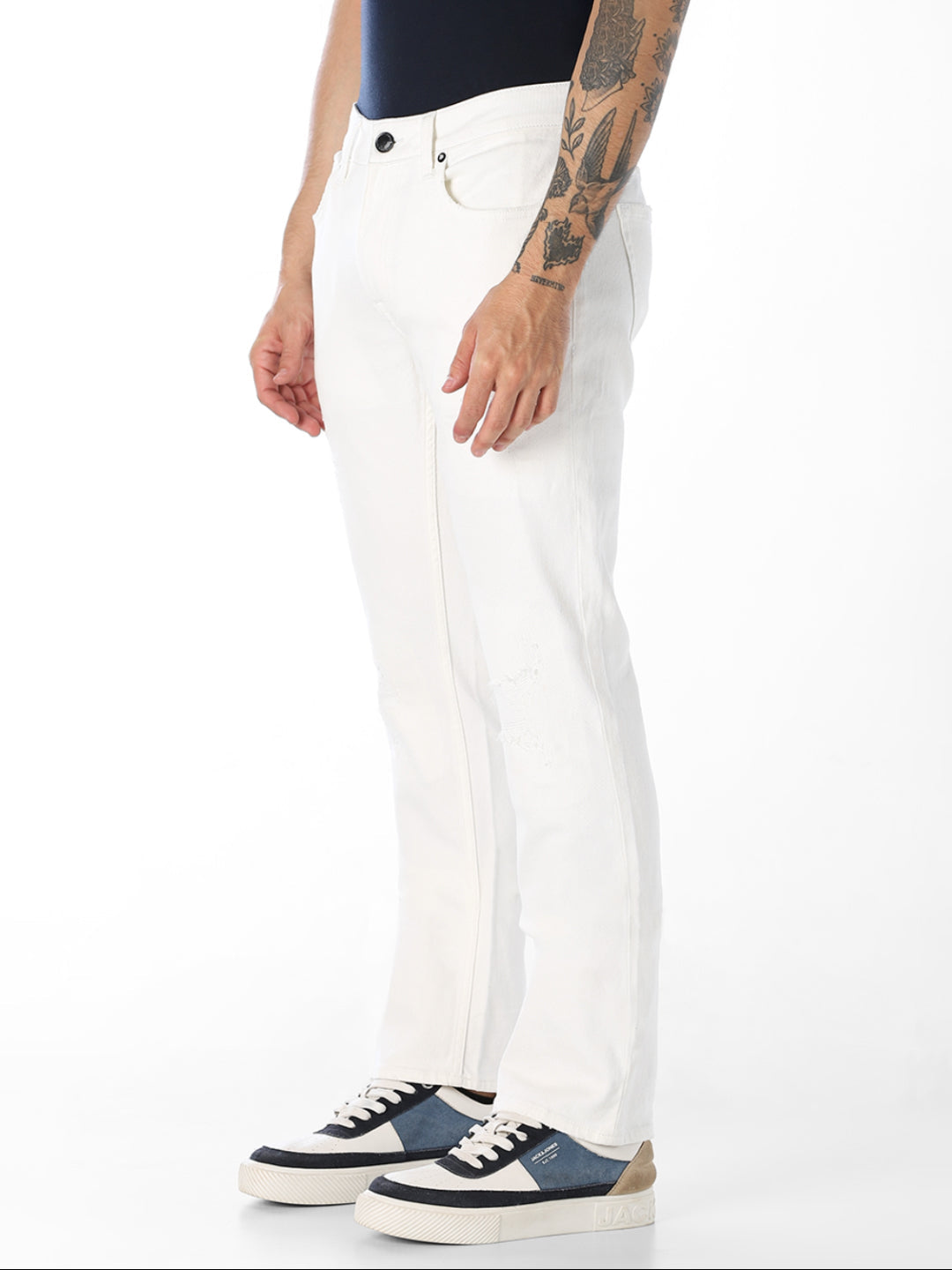 White Clark Regular Fit Jeans