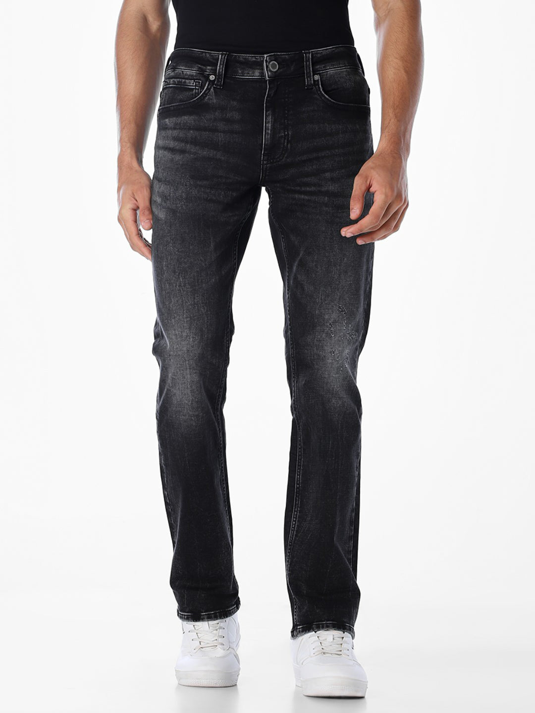 5 Pocket Washed Clark Regular Fit Jeans