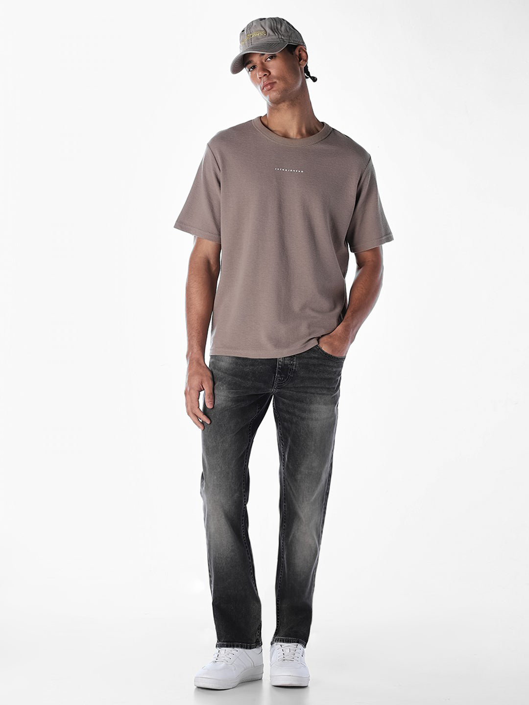 Grey Washed Clark Regular Fit Jeans