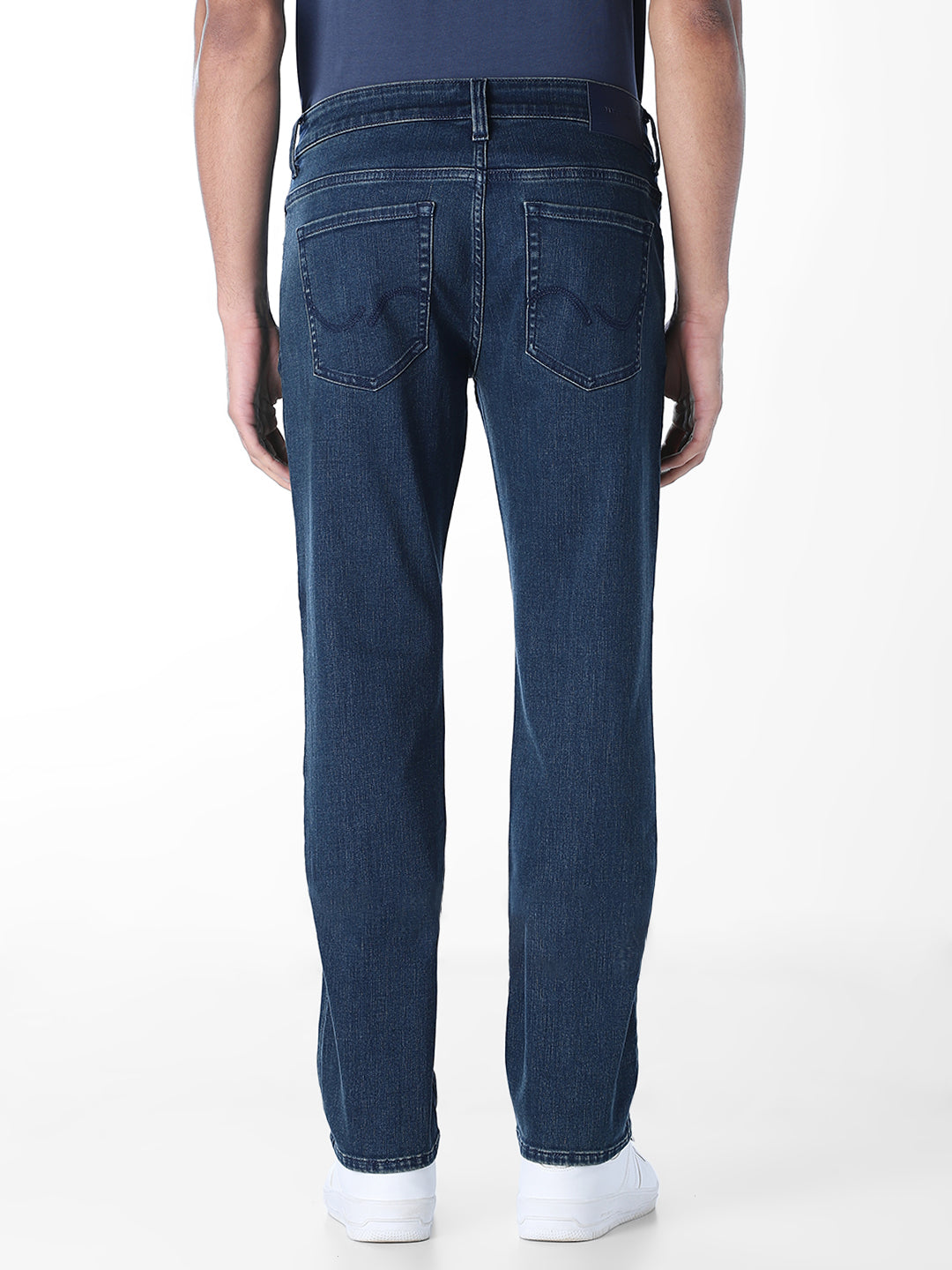 Dark Blue 5 Pocket Clark Regular Fit Jeans