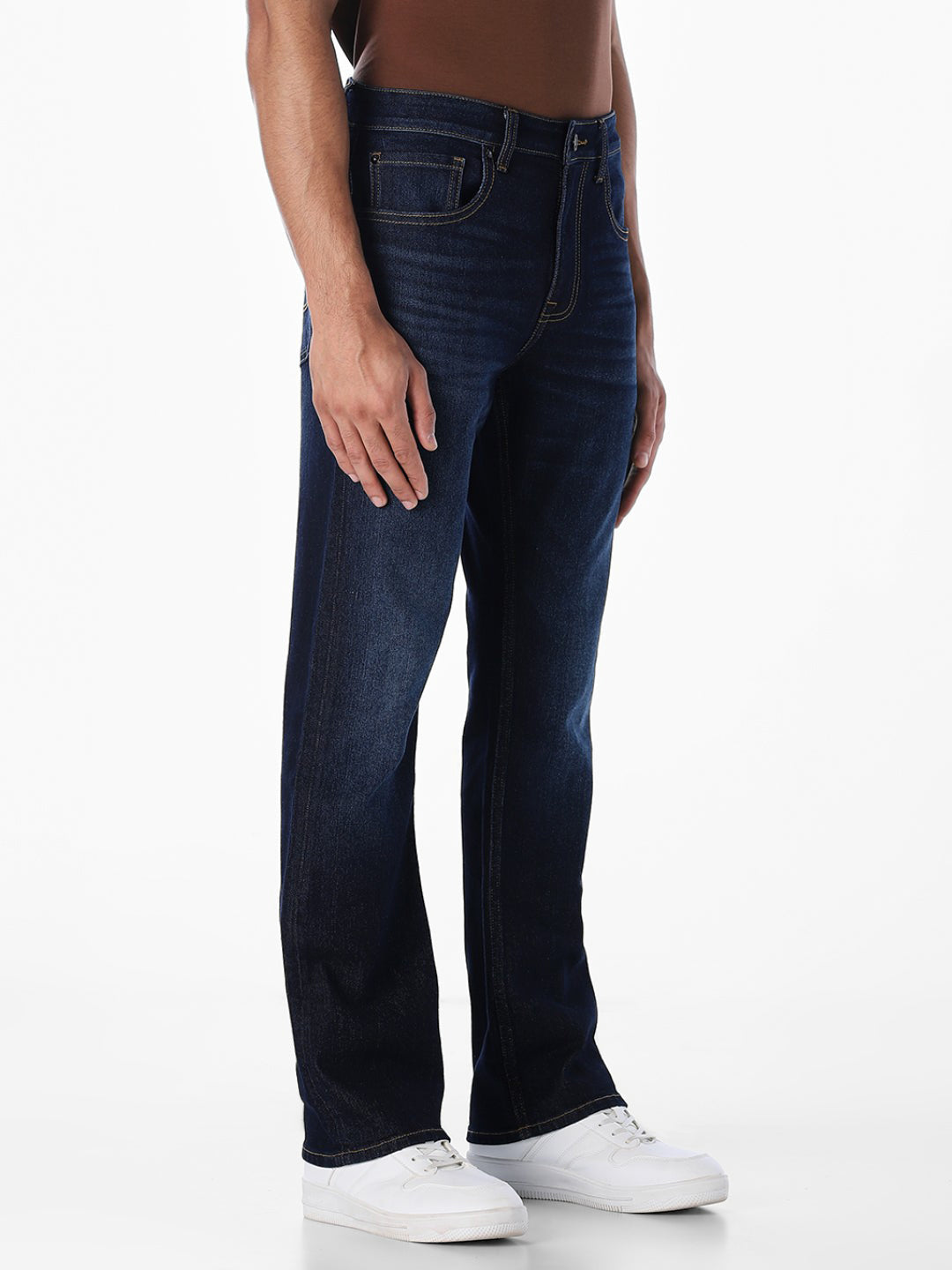Dark Blue Cliff Bootcut Jeans