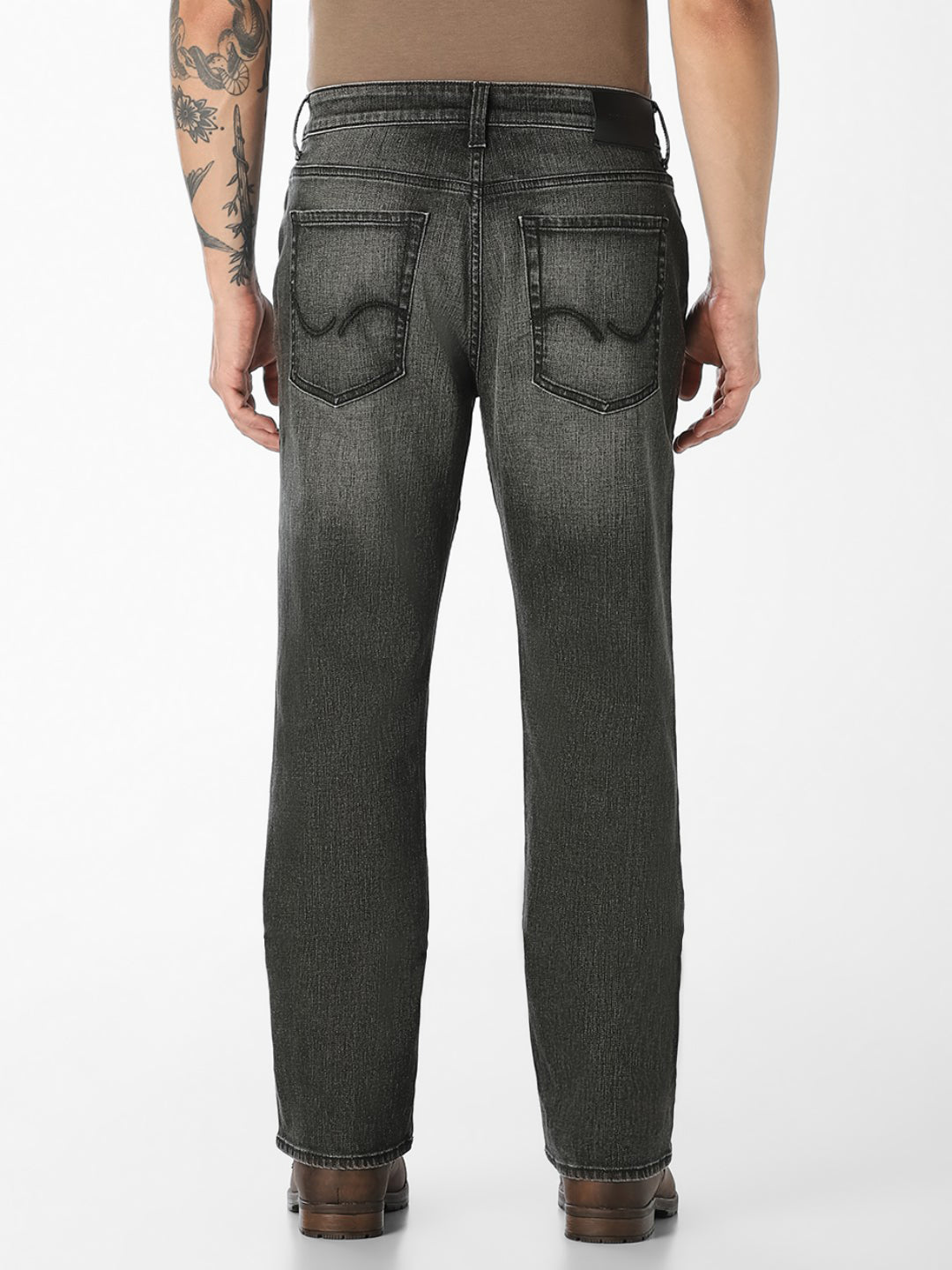 Olive Green Cliff Bootcut Jeans