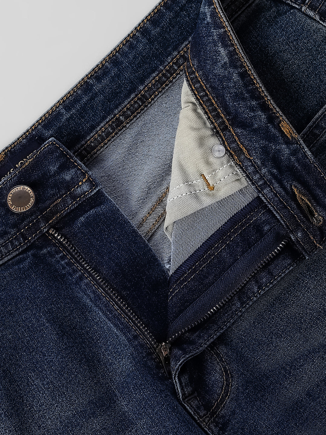 Dark Blue 5 Pocket Bootcut Jeans