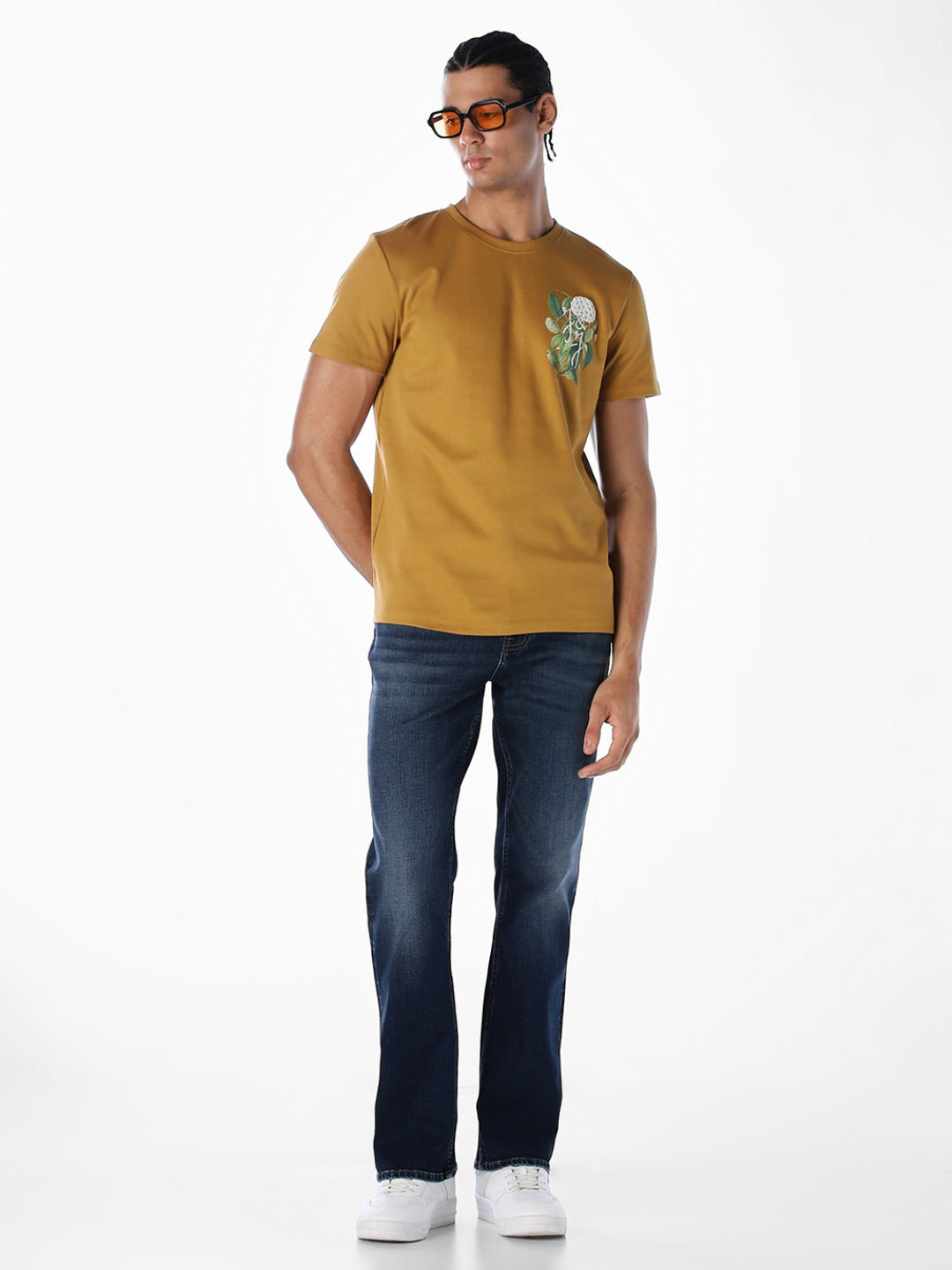 Dark Blue Cliff Bootcut Jeans