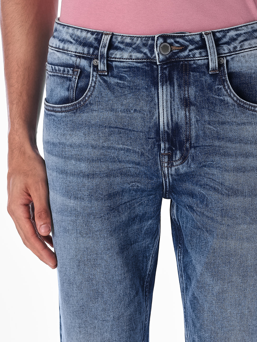 Heavily Washed Cliff Bootcut Jeans