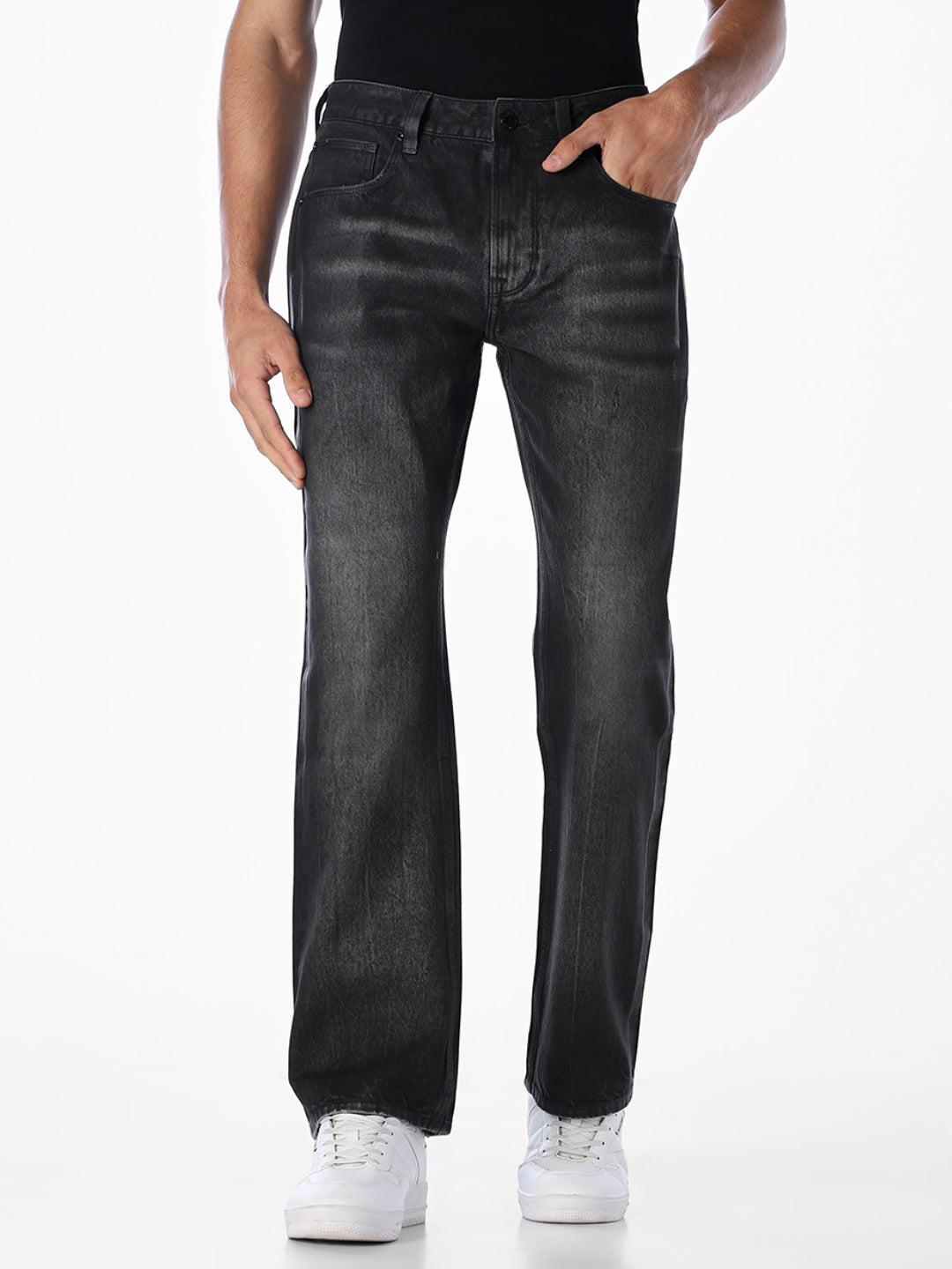 Black Cliff Bootcut Jeans
