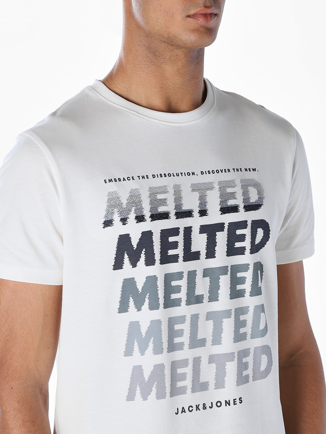 Typographic Print Cotton T-shirt