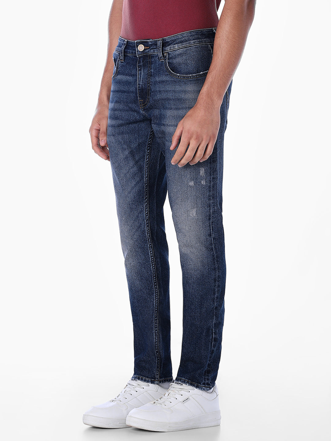 Mildly Distressed Glenn Slim Fit Jeans