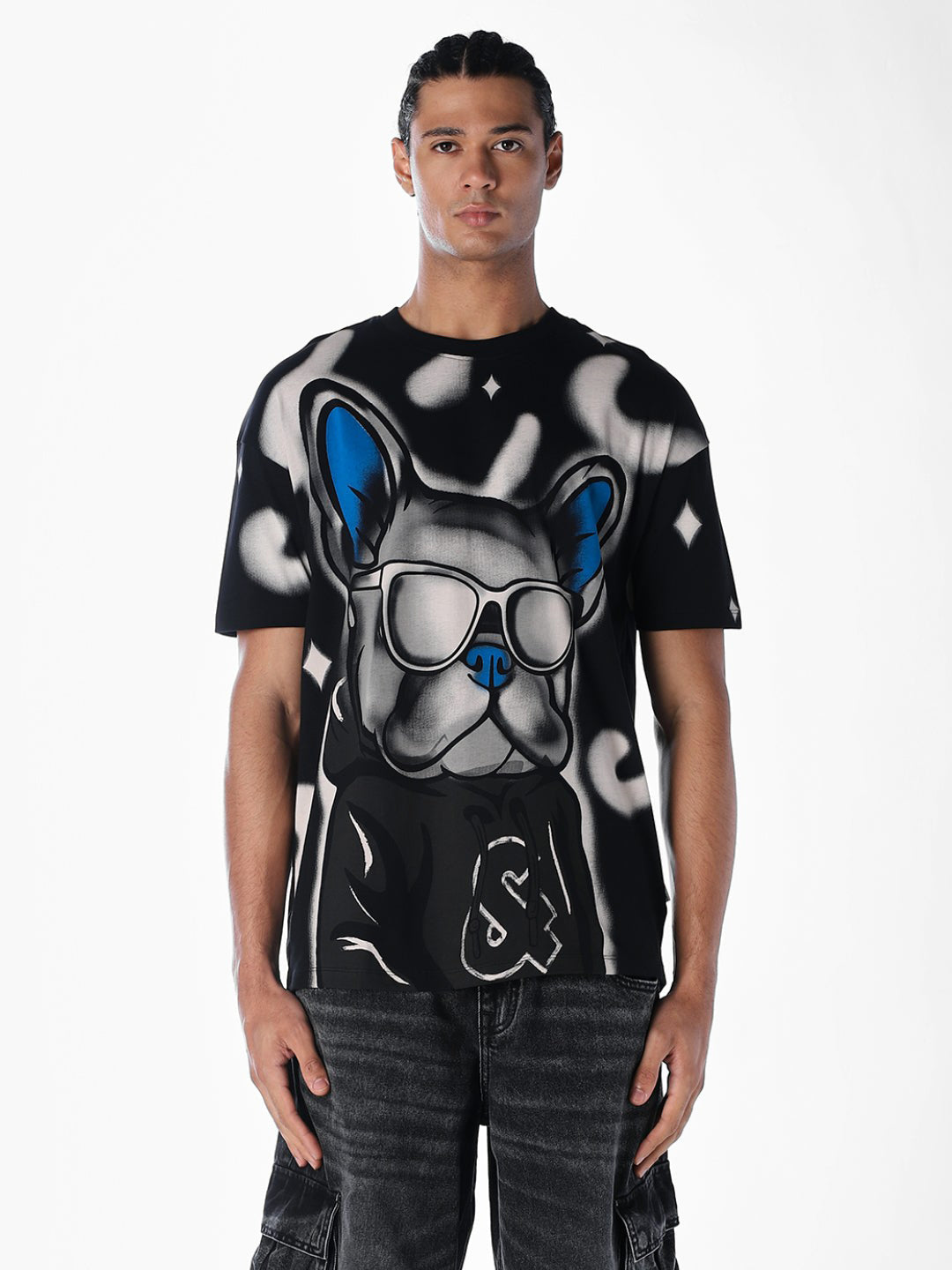 Doggo Print Oversized T-shirt