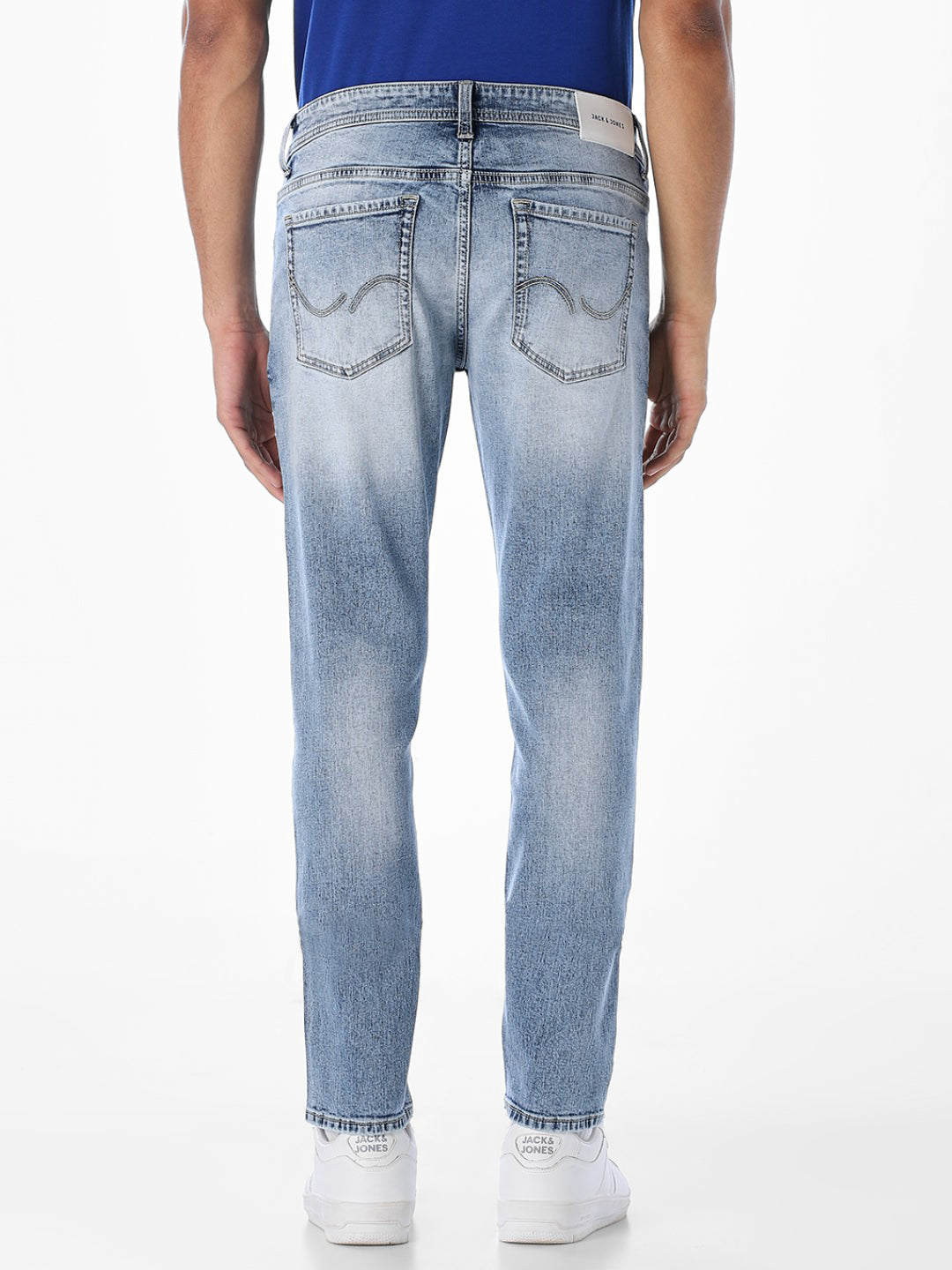 Distressed Glenn Slim Fit Jeans - Light Blue