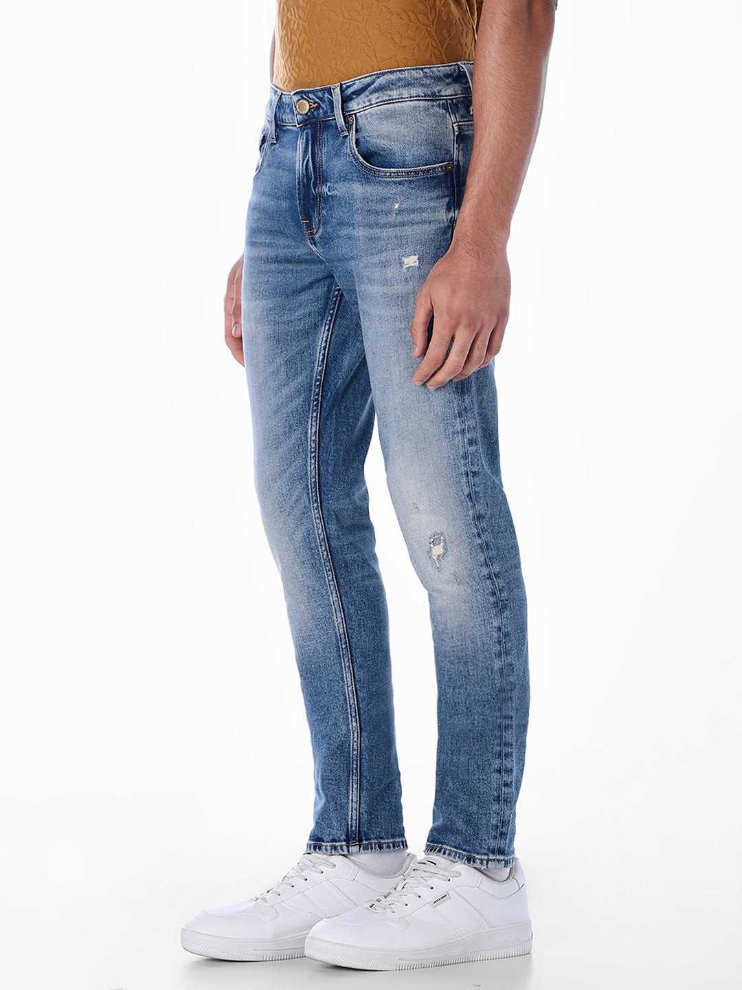 Mildly Distressed Glenn Slim Fit Jeans