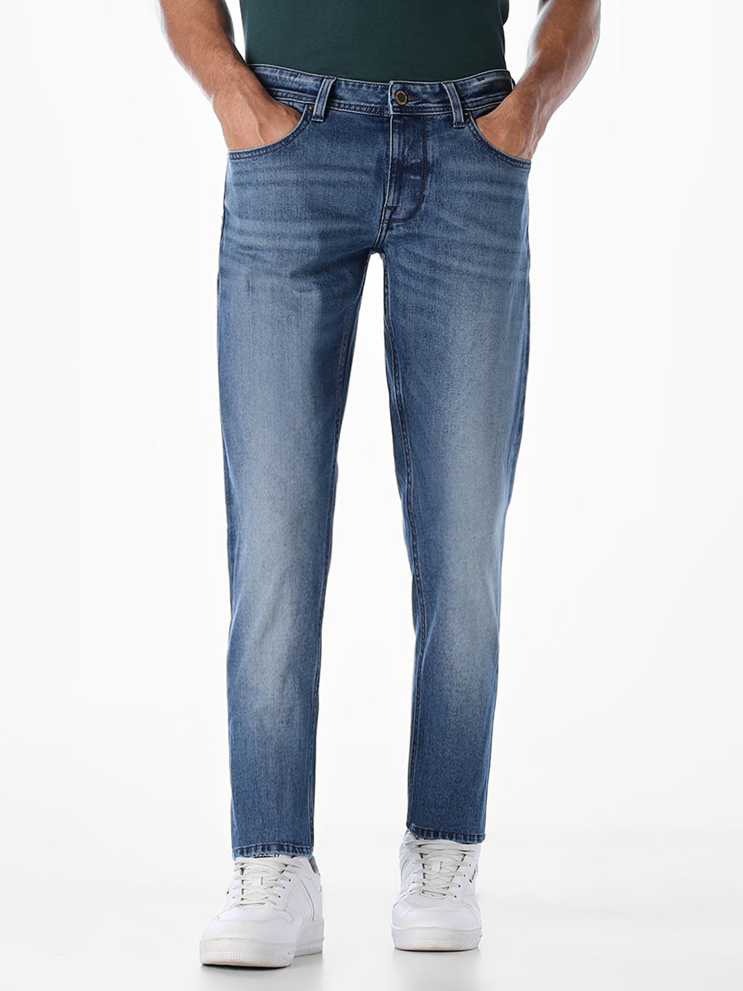 Light Blue 5 Pocket Slim Fit Jeans