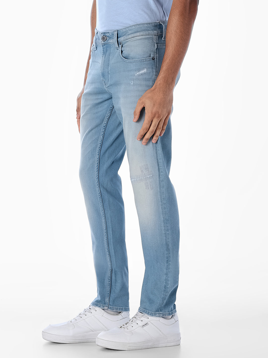 Mildly Distressed Glenn Slim Fit Jeans