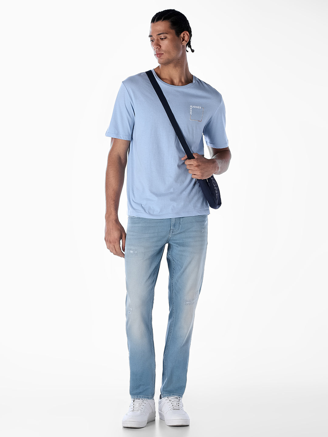 Mildly Distressed Glenn Slim Fit Jeans