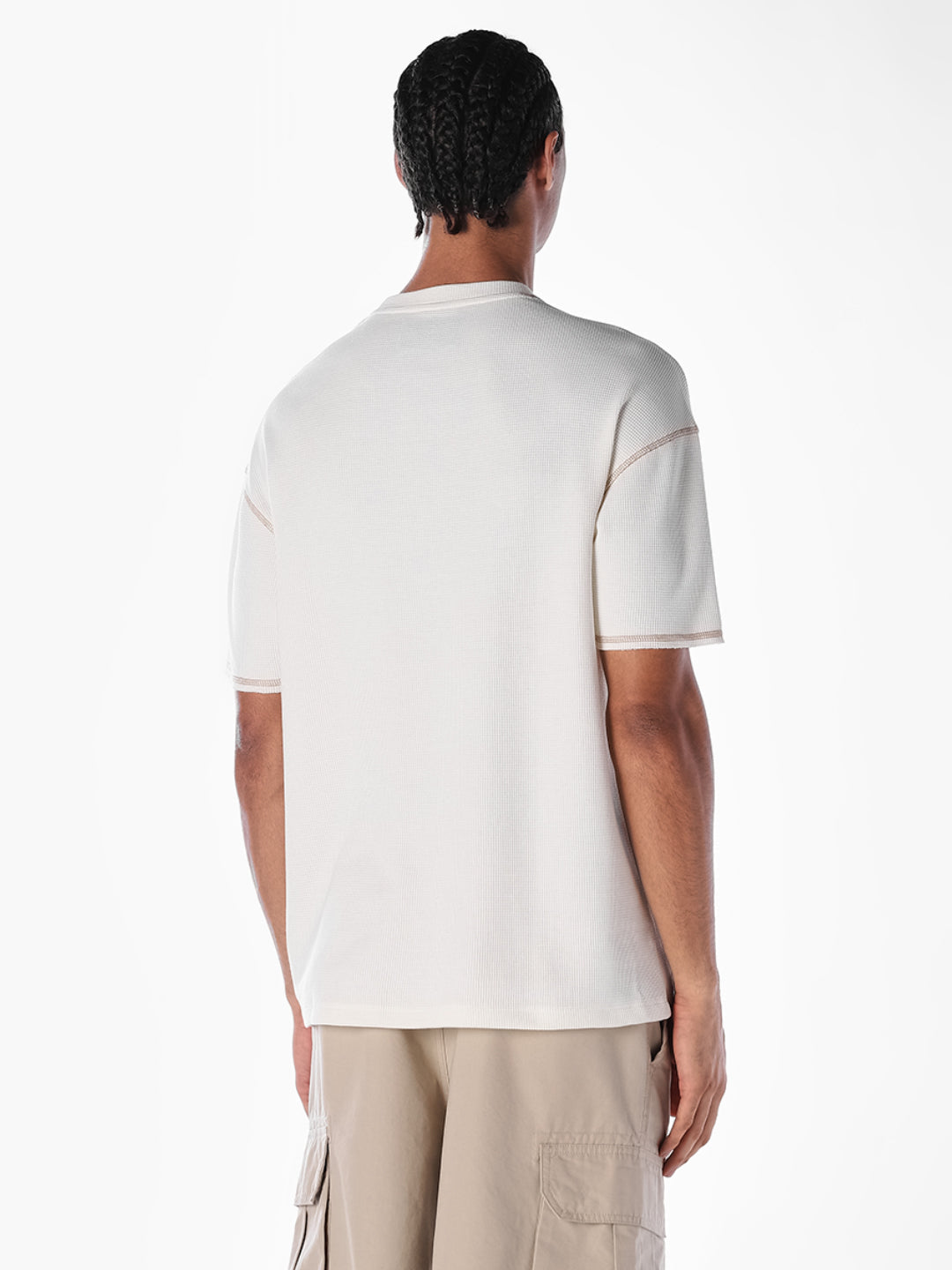 Contrast Stitch Boxy Fit T-shirt
