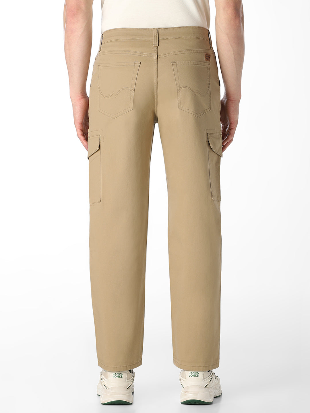 Beige 6 Pocket Cargo Pants