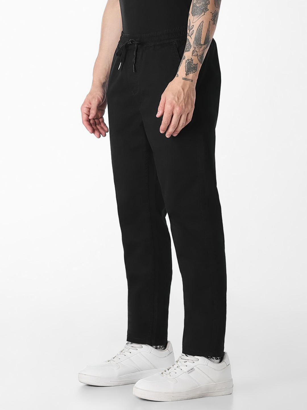 Black 4 Pocket Cotton Pants