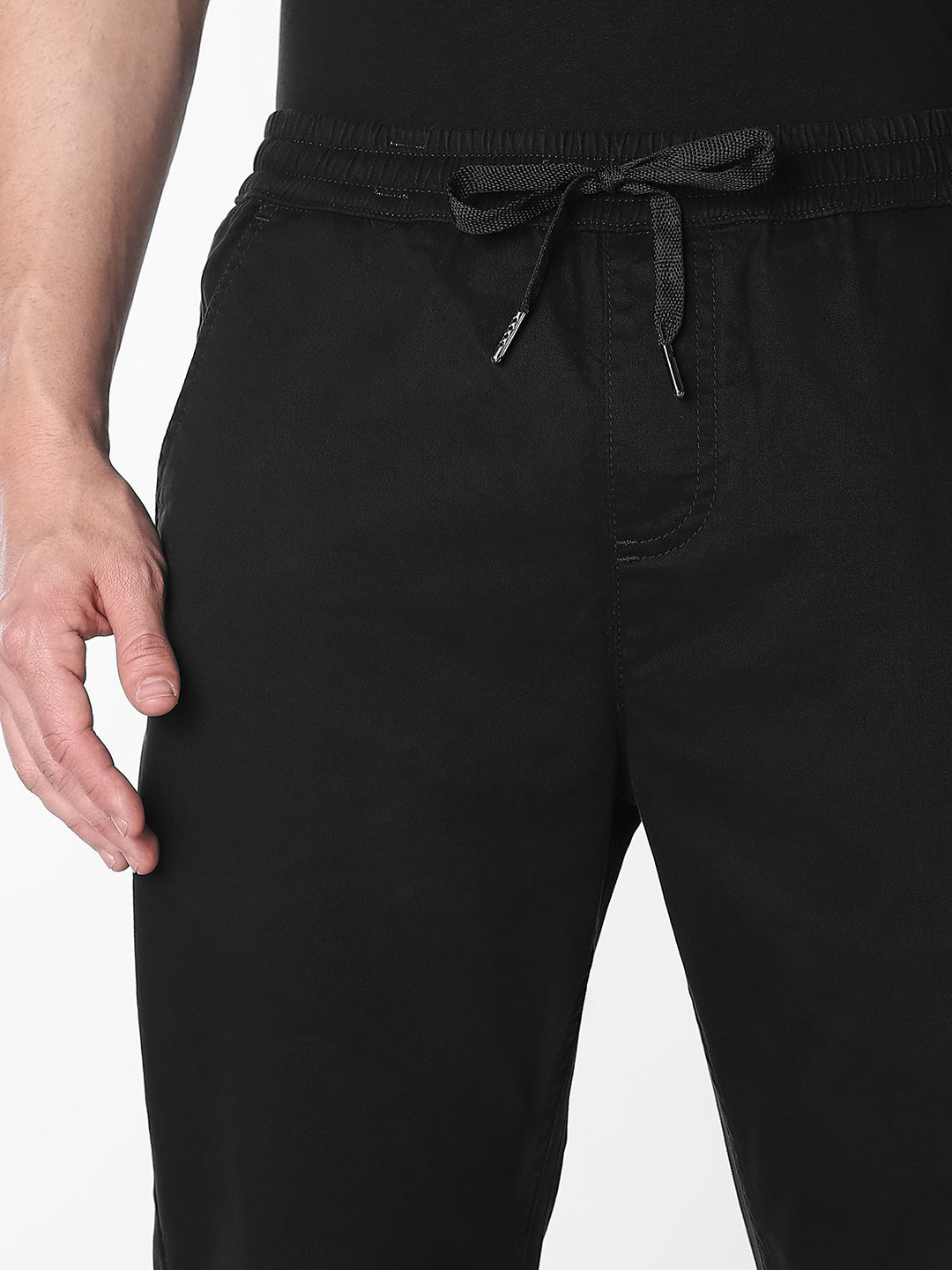 Black 4 Pocket Cotton Pants