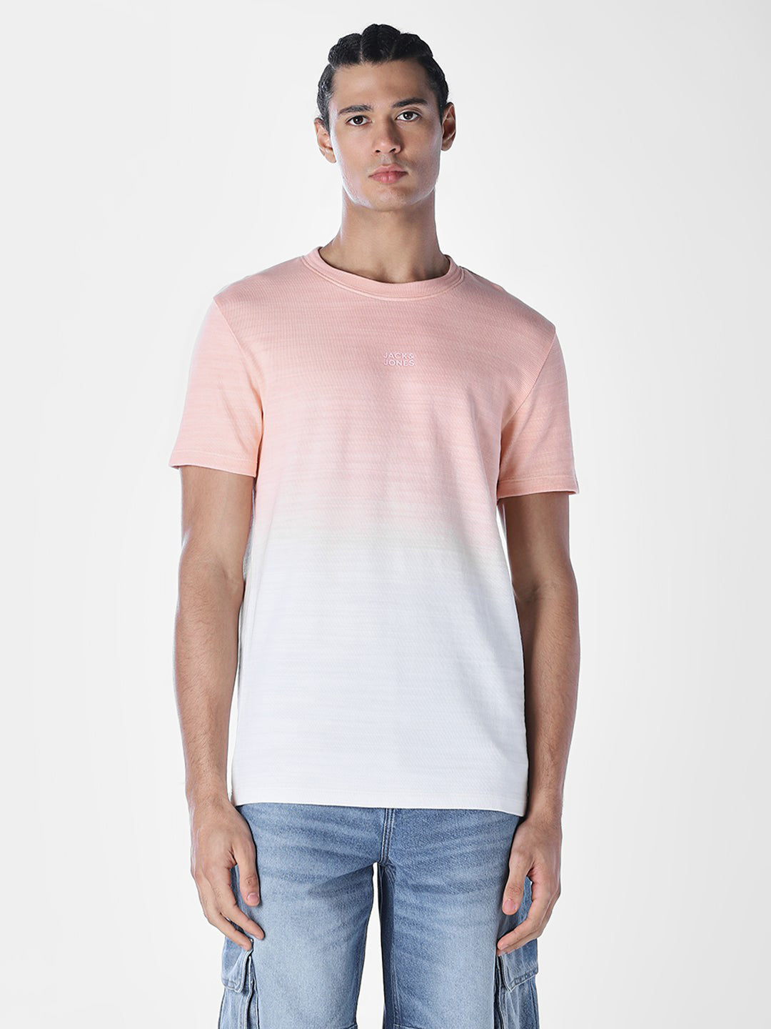 Ombre Cotton Crew Neck T-shirt